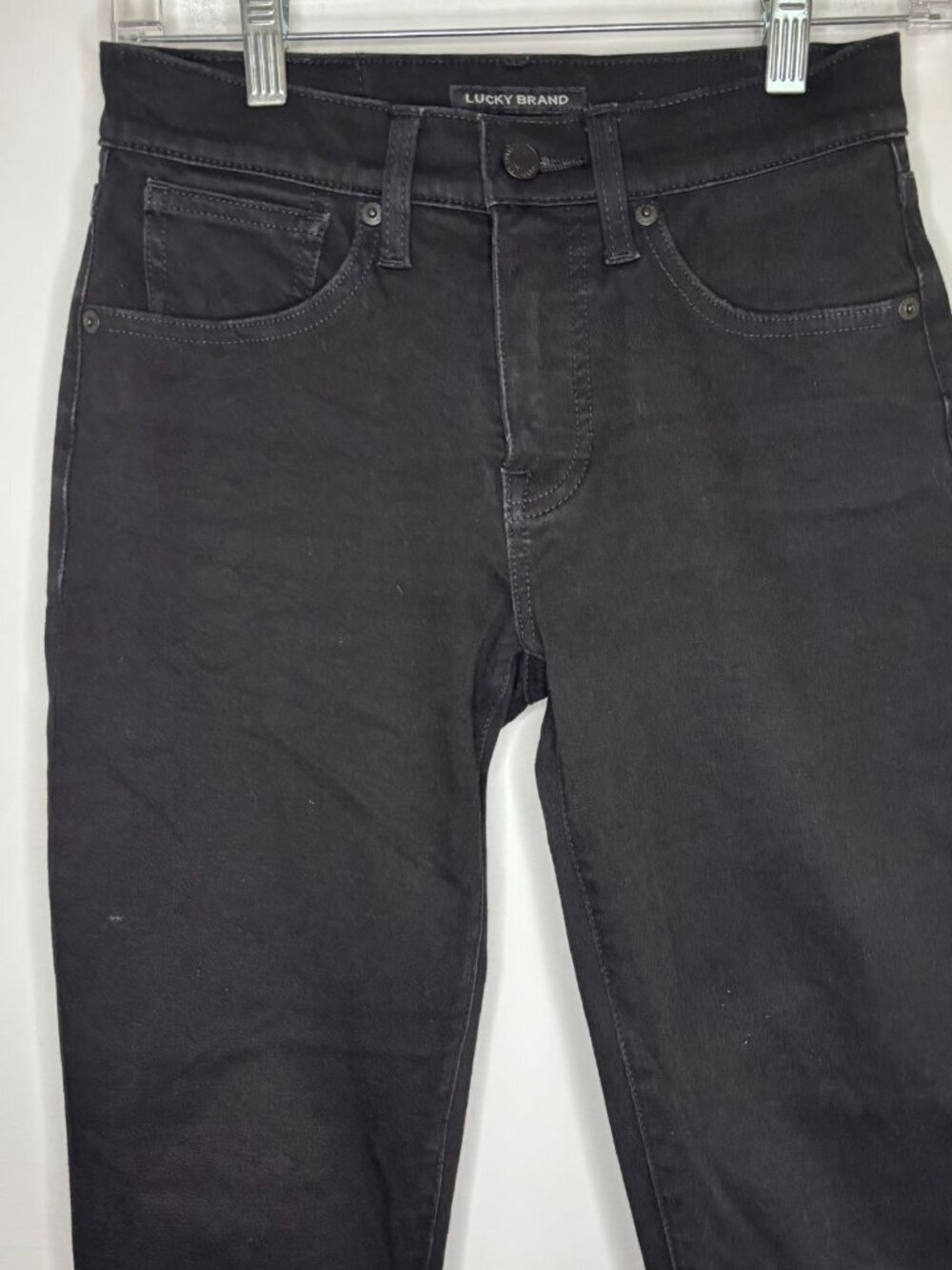 LUCKY BRAND Mid Rise Skinny Ava Womens 4/27 Black Stretch 5 Pocket